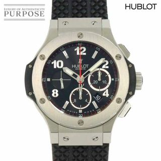 ウブロ(HUBLOT)のウブロ HUBLOT ビッグバン スティール クロノグラフ 301 SX 130 RX メンズ 腕時計 デイト ブラック オートマ 自動巻き Big Bang 90289664(腕時計(アナログ))