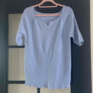 ロペピクニック(Rope' Picnic)の未使用　ロペピクニック　リブニット　38 ブルー(カットソー(長袖/七分))