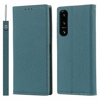 【在庫セール】Elick Xperia 5 IV ケース 手帳型 高級牛革 Xp(その他)