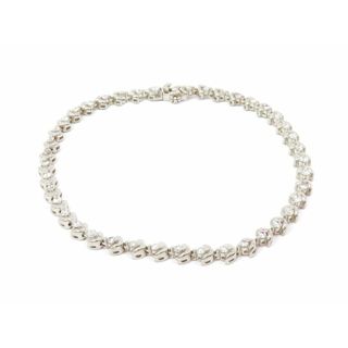 【新着】Pt850 メレダイヤ 1.00ct ブレスレット【池袋店】【中古】(ブレスレット/バングル)