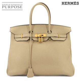 エルメス(HERMES)の新品同様 エルメス HERMES バーキン35 トゴ トレンチ ハンド バッグ X刻印 ゴールド 金具 Birkin 35 90287721(ハンドバッグ)