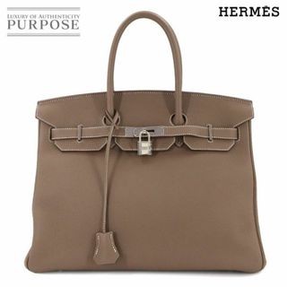 エルメス(HERMES)の新品同様 エルメス HERMES バーキン35 トゴ エトゥープ ハンド バッグ T刻印 シルバー 金具 Birkin 35 90289481(ハンドバッグ)
