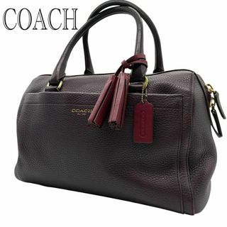 COACH - 【保存袋付き】COACH ミニボストンバッグ レガシー ヘイリー サッチェル