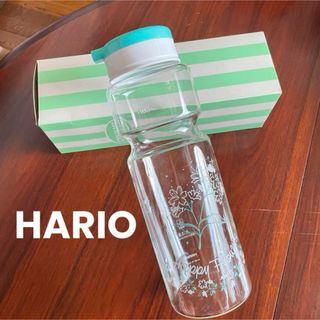ハリオ(HARIO)の昭和レトロ HARIO 花柄 耐熱ガラスボトル クーラーポット(容器)