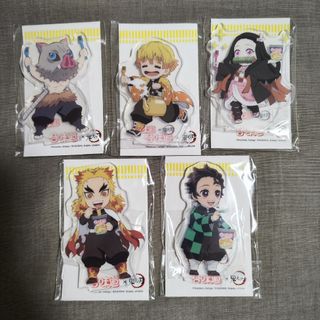 キメツノヤイバ(鬼滅の刃)の鬼滅の刃 中国 限定 日清 アクリルスタンド アクスタ 全5種セット(キャラクターグッズ)