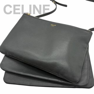 セリーヌ(CELINE)のセリーヌ トリオ スモール ショルダーバッグ レザー レディース ポシェット(ショルダーバッグ)