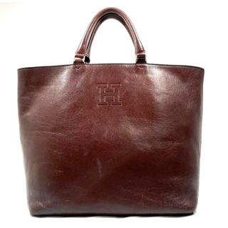 HIROFU ヒロフ　トートバッグ　ハンドバッグ　ブラウン　オールレザー(トートバッグ)