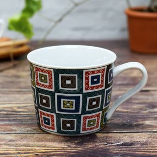 【在庫処分】和座の蔵 九谷焼 マグカップ 石畳文 陶器 高級 ブランド 食器 日(テーブル用品)