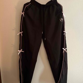 【即購入◎】Dazy ピンクリボン付きジャージ パンツ (カジュアルパンツ)