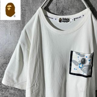 [大人気]　アベイシングエイプ　Tシャツ　胸ポケット　大猿　カモ柄　存在感◎