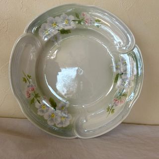 レア！フランスアンティークリュネヴィル　プレート　りんごの花(陶芸)