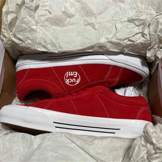 24ss Supreme Vans Sid 26.5cm スニーカー　赤　Red