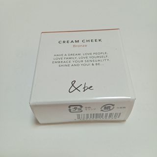 アンドビー(&be)の&beクリームチークブロンズ(チーク)