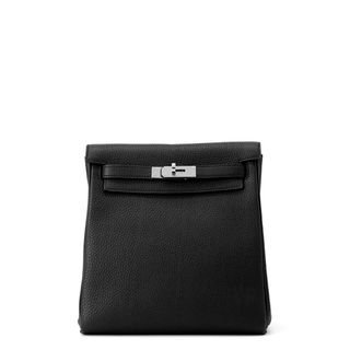 エルメス(HERMES)のエルメス リュック ケリーアドPM ブラック/シルバー金具 トゴ Y刻印 HERMES バッグ 黒(リュック/バックパック)