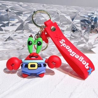 キーホルダー　ストラップ　ジャラジャラ　スポンジボブ　ユージーン・H・カーニ