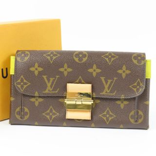 ルイヴィトン(LOUIS VUITTON)の未使用品 LOUIS VUITTON ルイヴィトン ポルトフォイユ エリゼ ロングウォレット モノグラム 長財布 PVC/レザー ピスタッシュ レディース【中古】(財布)