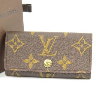 ルイヴィトン(LOUIS VUITTON)の新品同様美品 LOUIS VUITTON ルイヴィトン ミュルティクレ4 4連 ヴィンテージ モノグラム キーケース PVC ブラウン レディース【中古】(キーケース)