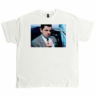 Mr.Bean ミスタービーン 【Lサイズ】 Tシャツ フォトTシャツ 白(Tシャツ/カットソー(半袖/袖なし))