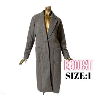 ⭐️新品⭐️ EGOIST ♥ バックスリット ウール ストレート ロングコート