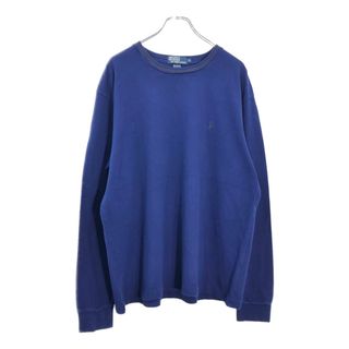 Polo by Ralph Lauren ポロ ラルフローレン 長袖Ｔシャツ ネイビー(メンズ XL)中古 古着 U9024