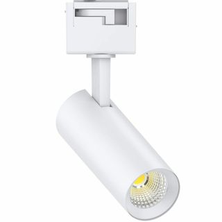 Wellux ダクトレール用 LEDスポットライト 20W 高輝度 6000K 