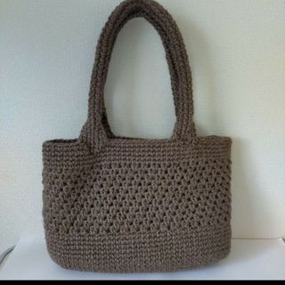 カラー麻ひも　バッグ　ハンドメイド