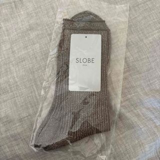 スローブイエナ(SLOBE IENA)のSLOBE IENA piedi nudi グリッターソックス(ソックス)