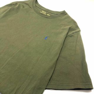 ポロラルフローレン ロゴ刺繍 半袖Tシャツ カーキ メンズXL