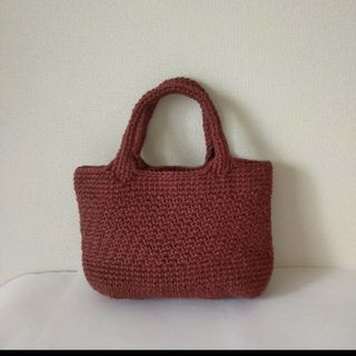 カラー麻ひも　バッグ　ハンドメイド(バッグ)