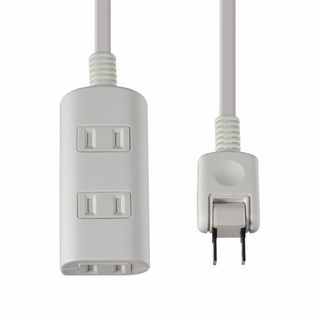 エルパ(ELPA) 扉付タップラン 電源タップ 延長コード 125V 1m 3個