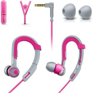 訳あり未使用●Philips スポーツ 有線 イヤホン イヤーフック型 1.2m