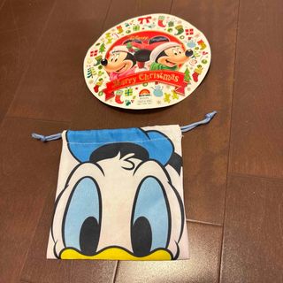 Disney - ディズニー　ドナルドダッグ巾着、シール