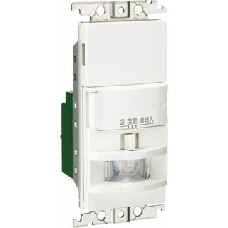 熱線センサ付自動スイッチ 壁取付 LED専用 (明るさセンサ・手動スイッチ付) ホワイト WTK1511W(その他)