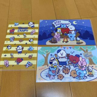 BT21 公式キャラクタークリアファイル3点