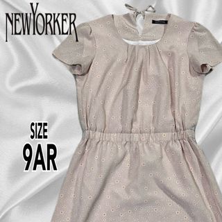 ニューヨーカー(NEWYORKER)のNEWYORKER ニューヨーカー ドット柄 半袖ワンピース 9AR(ひざ丈ワンピース)