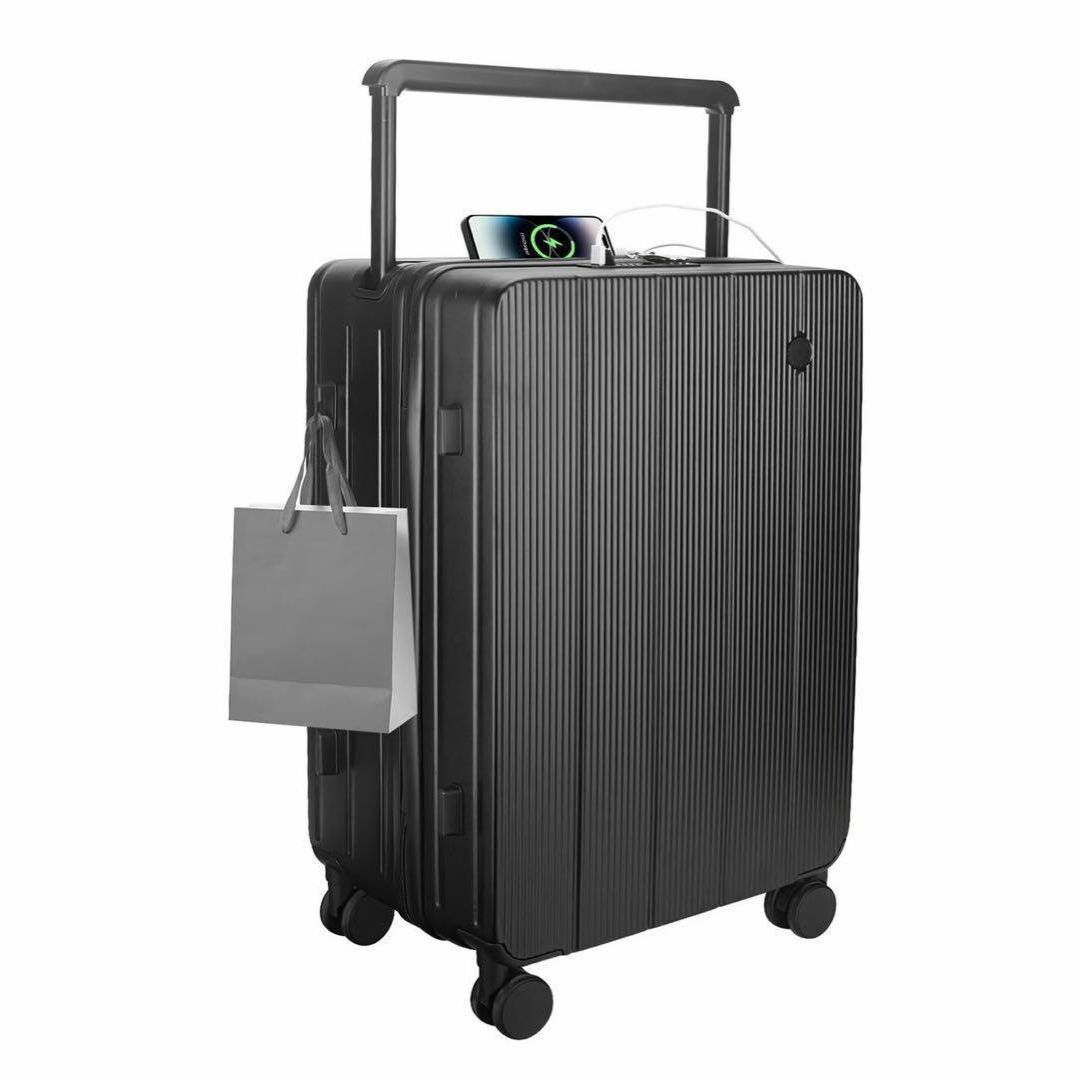 48L  スーツケース　未使用 特価❕TSAロック❕USBポート スーツケース 48L ブラック 機内持