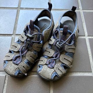 エルエルビーン(L.L.Bean)のL.L.Bean グレー/ブルー サンダル　サイズ17.5センチ(サンダル)
