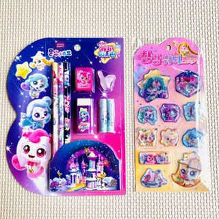 ①【韓国 限定】 ティニピン ハチュピン 文具&ウォーターシール セット(キャラクターグッズ)