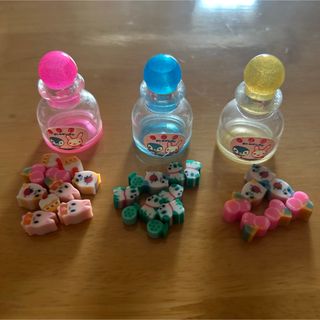 平成 レトロ ボトル 消しゴム アニマル うさぎ ハムスター 犬 フルーツ(消しゴム/修正テープ)