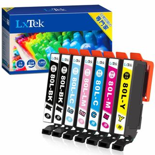 LxTek IC6CL80L 互換インクカートリッジ エプソン(Epson)用 (PC周辺機器)