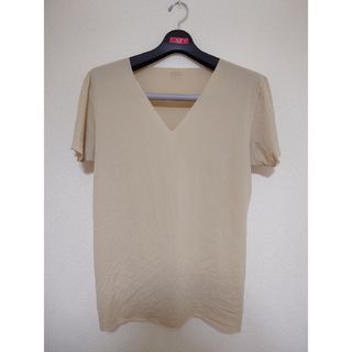 ユニクロ(UNIQLO)のUNIQLO ユニクロ エアリズム デオドラント メッシュ ベージュ メンズ L(Tシャツ/カットソー(半袖/袖なし))