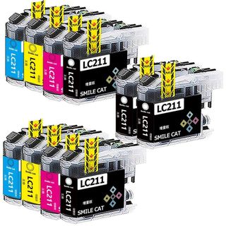 【在庫セール】【SMILE CAT】ブラザー用 LC211-4PK（4BK/2C