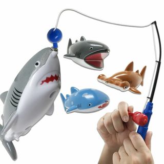 【サメ釣り勝負！】 魚釣り ゲーム おもちゃ フィッシング マグネット お風呂 (お風呂のおもちゃ)