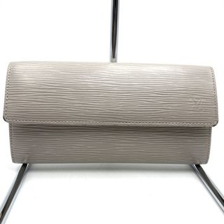 ルイヴィトン(LOUIS VUITTON)のLOUIS VUITTON ルイ・ヴィトン M60318 ポルトフォイユ  財布 グレー エピレザー レディース メンズ USED【中古】(財布)