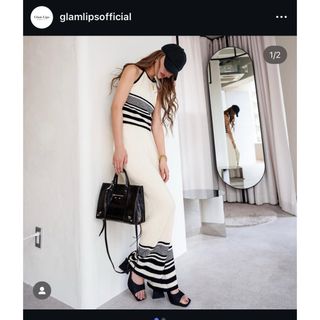 glamlipsグラムリプス　サマーニットセットアップ　パンツ(セット/コーデ)