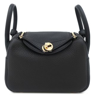 エルメス(HERMES)のエルメス HERMES ショルダーバッグ リンディ ミニ 20 トリヨンクレマンス ブラック ゴールド金具 新品 未使用 黒 K刻印（2025年製） 【箱】【中古】(ショルダーバッグ)