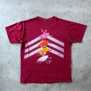 オーシャンパシフィック(OCEAN PACIFIC)の80s90s オーシャンパシフィック tシャツ USA製 L バーガンディ(Tシャツ/カットソー(半袖/袖なし))