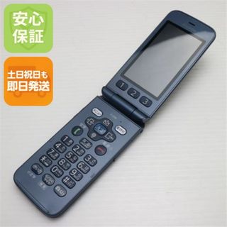 フジツウ(富士通)のF-01M ネイビー ガラケー 白ロム M222(携帯電話本体)