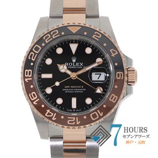 ロレックス(ROLEX)の【133190】ROLEX ロレックス 126711CHNR GMTマスター2 ブラックダイヤル ランダム番 PG/SS 自動巻き ギャランティーカード 純正ボックス 腕時計 時計 WATCH メンズ 男性 男 紳士 【未使用品】【中古】(腕時計(アナログ))