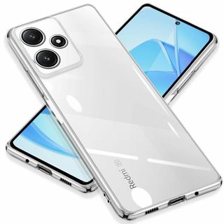 ZHUAZHULE Xiaomi Redmi 12 5G ケース クリア レッド(その他)